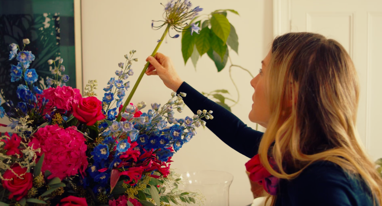 Watch Sophie Conran arrange her AT HOME flower delivery