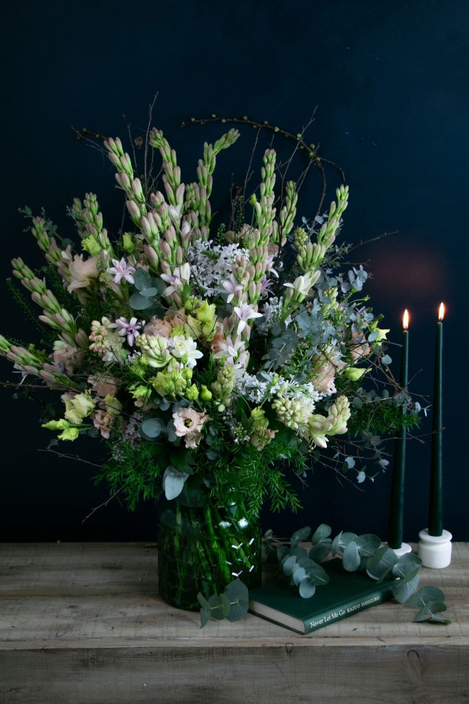 beautiful bouquet on table