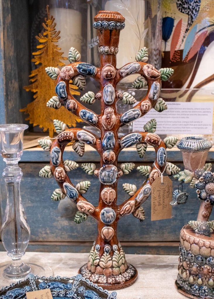 pretzel candlestick Sophy Mackeith Ceramics