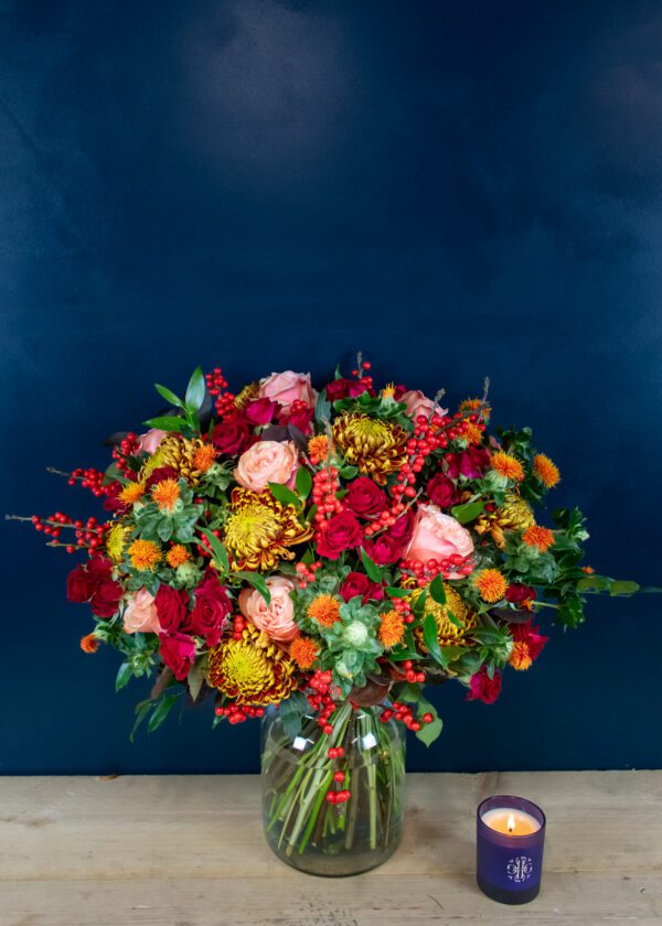 rich red and orange bouquet